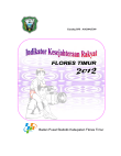 Indikator Kesejahteraan Rakyat Flores Timur 2012